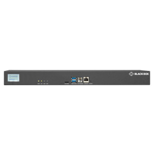 Black Box LES1748A-R2 Console Server with POTS Modem, 48 RJ-45 RS-232, 2 10/100/1000-Mbps Ethernet/SFP fiber ports